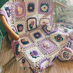 Wisteria blanket purple 65X100