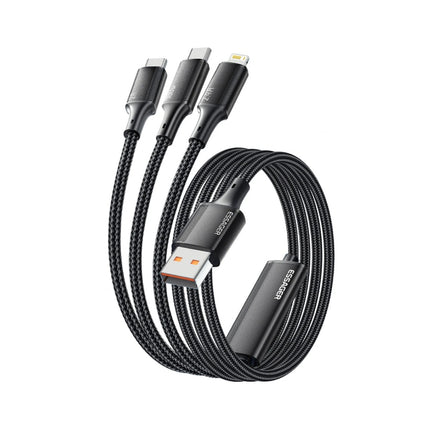 Cable de carga rápida Lightning USB C a tipo C 3 en 1 de 100 W