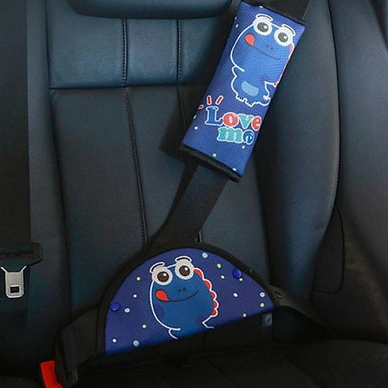 Kids Cartoon Safety Car Seat Belt Cushion and Adjuster Set - Wnkrs