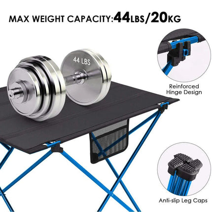 Ultra-Light Folding Outdoor Picnic Table Set with Aluminum Alloy Frame - Wnkrs