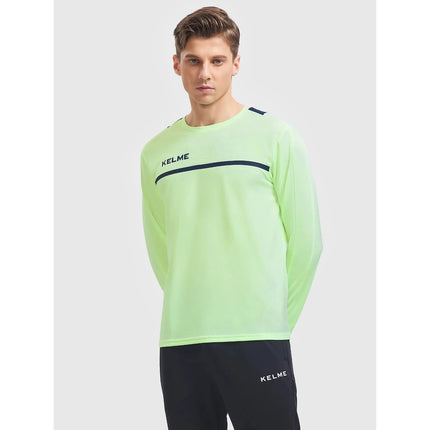 Haut d'entraînement de football à manches longues pour hommes - T-shirt de sport de course respirant