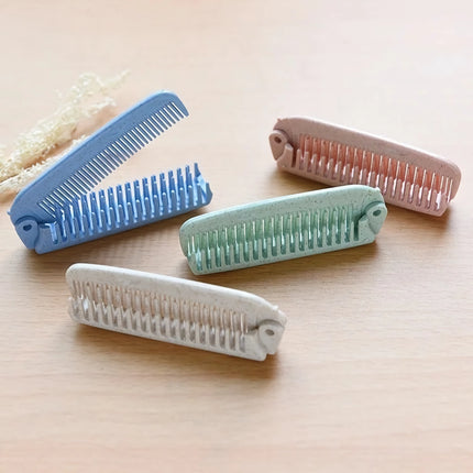 Brosse à cheveux et peigne antistatiques pliables et portables