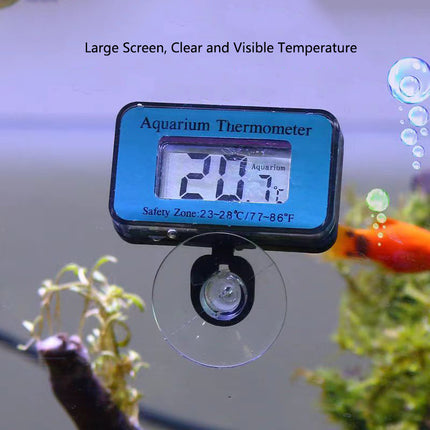 Thermomètre submersible numérique LCD étanche pour aquarium