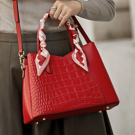 Sac à bandoulière élégant en cuir véritable blanc