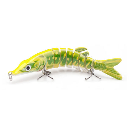 Leurre de pêche Crankbait Mini Pike 10 cm 8,7 g - Leurre artificiel à immersion lente pour brochet, bar et plus encore