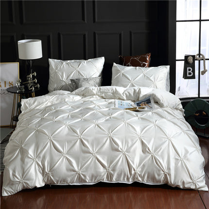 Three-piece Solid Color Bed Sheet Duvet Cover - Wnkrs