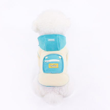 Veste polaire chaude avec bonnet amovible – Vêtements d'hiver pour animaux de compagnie pour chiens et chats