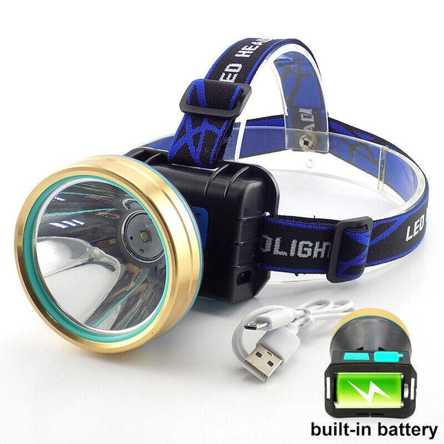 Linterna frontal LED recargable ultra brillante de 25 W