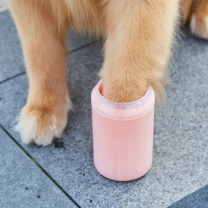 Vaso limpiador portátil para patas de perro