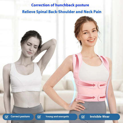 Corrector de postura y faja de apoyo lumbar