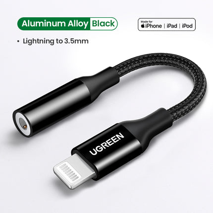 Adaptador de Lightning a auriculares de 3,5 mm