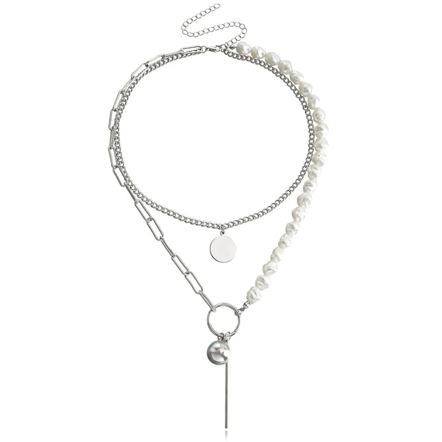 Collier pendentif croix coeur tendance pour femme – Accessoire de pull élégant