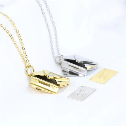 Love Letter Envelope Pendant Necklace - Wnkrs