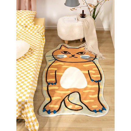 Tapis de décoration de salon de dessin animé - Motif de chat mignon