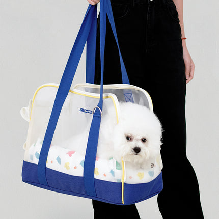 Sac de transport portable pour animaux de compagnie avec design respirant pour petits chiens et chats