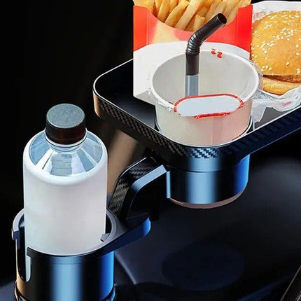 Adjustable Car Cup Holder Tray with Phone Slot and Lap Table - Wnkrs