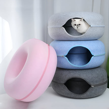 Lit chaud en peluche pour chat et chien