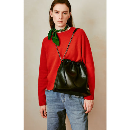 Sac à bandoulière et à bandoulière tendance en cuir de grande capacité pour femme