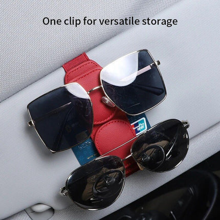 Luxury Leather Car Glasses Holder - Wnkrs