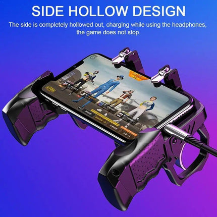 Universal Mobile Game Controller with Trigger Fire Buttons for PUBG - Joystick Gamepad Helper for iOS & Android Phones - Wnkrs