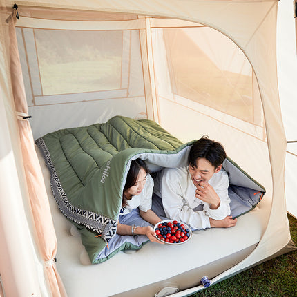 Sac de couchage ultraléger en coton pour le camping et la randonnée en plein air