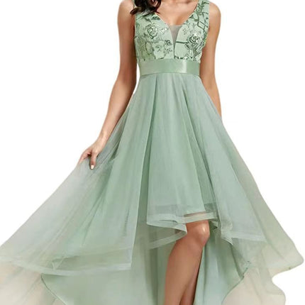 Bridesmaid Prom Evening Dress For Sequin Gauze Annual Meeting