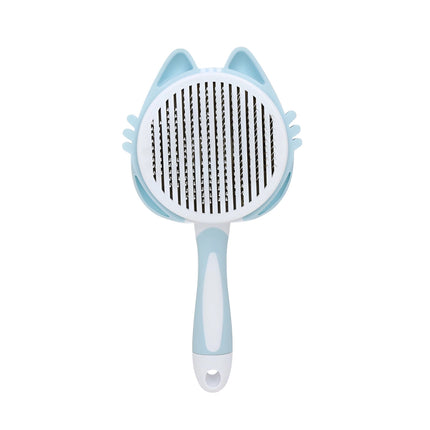 Brosse de toilettage autonettoyante pour animaux de compagnie - Élimine les poils de chien et de chat