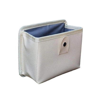 Luxury Leather Car Trash Bag with Organizer - Wnkrs