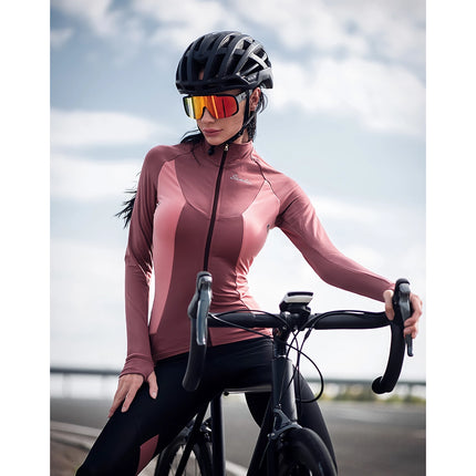 Veste de cyclisme d'hiver pour femme - Veste de sport coupe-vent en polaire, réfléchissante et thermique