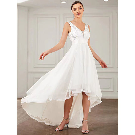 Bridesmaid Prom Evening Dress For Sequin Gauze Annual Meeting