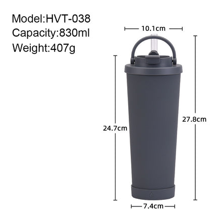 830ml Large Capacity Thermos Cup Convenient Handle - Wnkrs