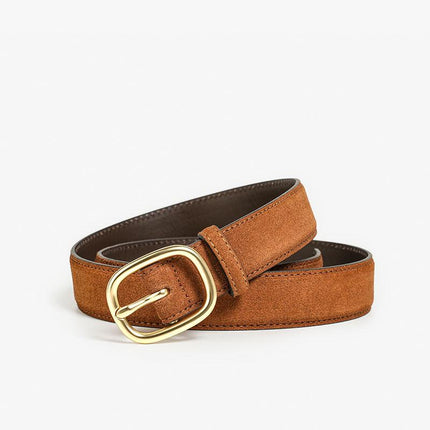 Ceinture en cuir fendu pour femme