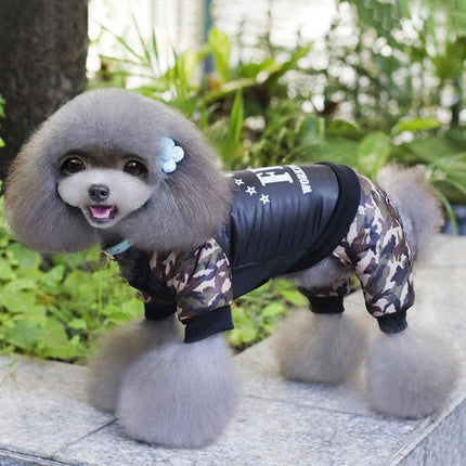 Veste d'hiver camouflage pour animaux de compagnie