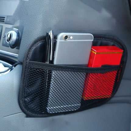 Universal Car Storage Net Pocket: Mobile Phone & Gadget Organizer - Wnkrs