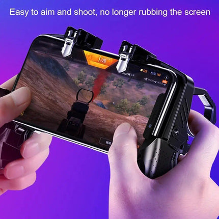 Universal Mobile Game Controller with Trigger Fire Buttons for PUBG - Joystick Gamepad Helper for iOS & Android Phones - Wnkrs