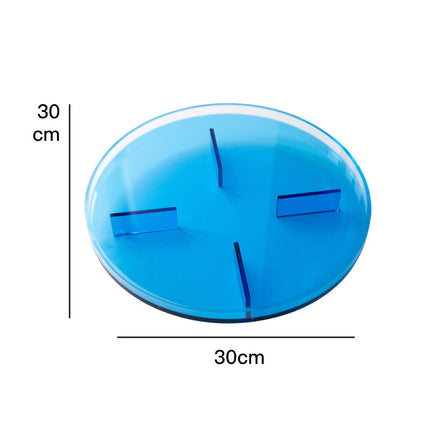 Plateau rond en acrylique nordique élégant