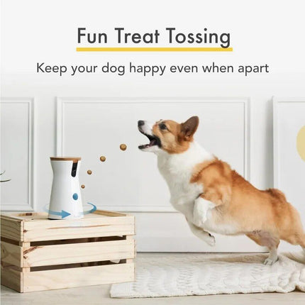 360° View HD Pet Camera with Treat Tossing and Barking Alerts - Perfect for Dog Monitoring - Wnkrs