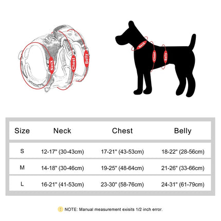 Harnais réglable en nylon réfléchissant pour chien pour l'entraînement