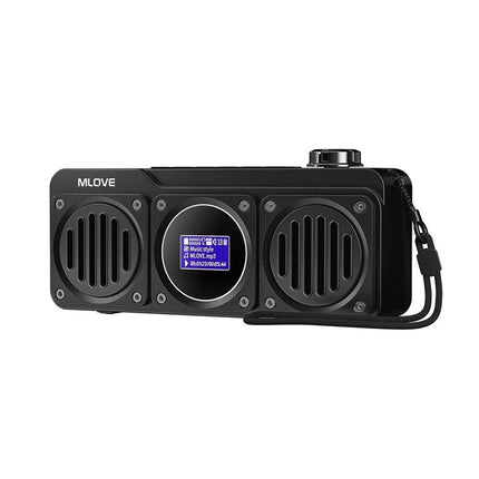 Portable Bluetooth Speaker with FM Radio, Waterproof, LCD Display; MLOVE BV810 - Wnkrs