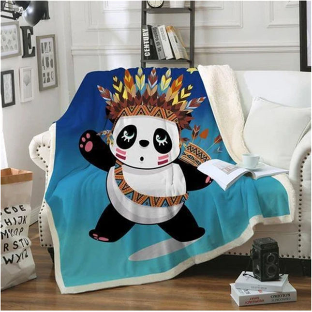 Panda series flannel blanket - Wnkrs