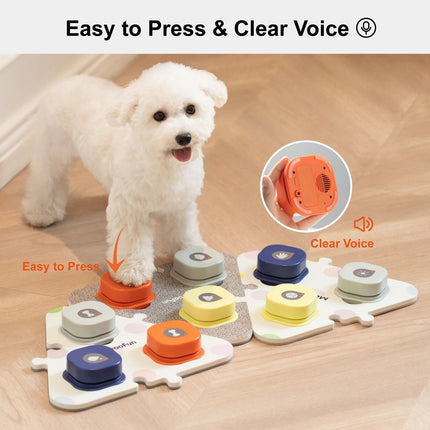 Interactive Pet Training Communication Button with Recording Feature for Dogs and Cats - Wnkrs