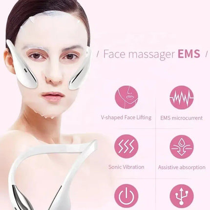 EMS Vibration Facial Lifting & V-Face Shaping Massager - Wnkrs