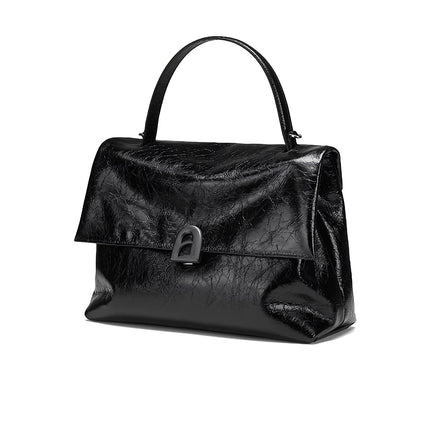 Sac fourre-tout en cuir élégant pour femme - Sac à main à bandoulière et à bandoulière tendance