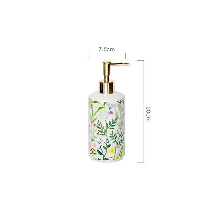 Ceramic Flower Soap Dispenser