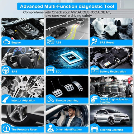 OBD2 Full System Diagnostic Scanner for Volkswagen Group Vehicles - Wnkrs