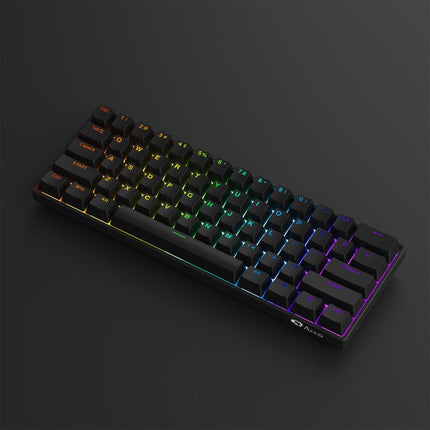 Teclado mecánico para juegos con cable de 61 teclas, disparador rápido y retroiluminación RGB