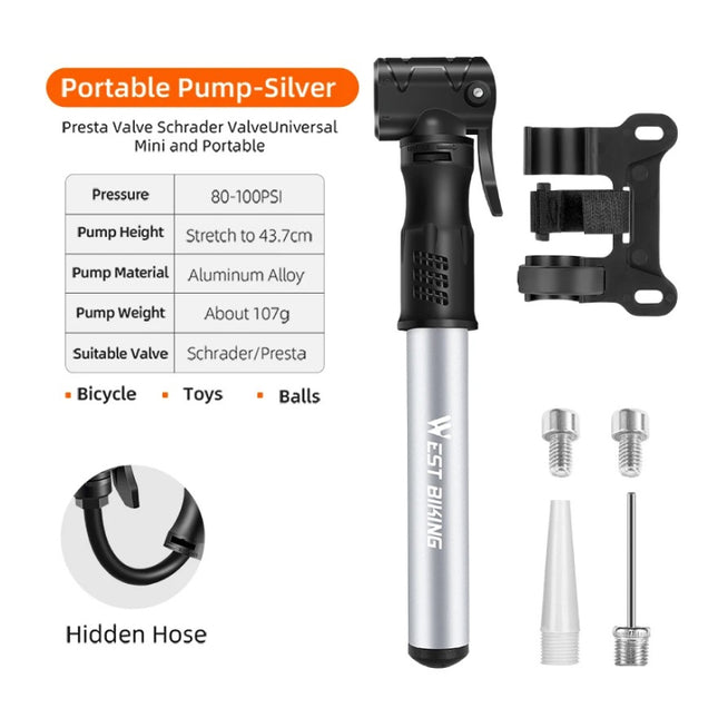 Mini pompe à vélo portable pour un gonflage facile
