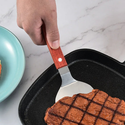 Spatule de cuisine large en acier inoxydable