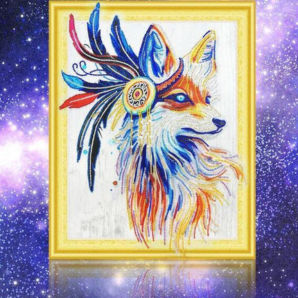 SPECIAL-SHAPED - THE Fox - DIAMOND PAINTING - Wnkrs