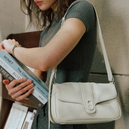 Sac à bandoulière et à bandoulière en cuir de style rétro